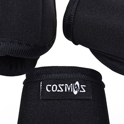 Cosmos Pack of 3 Black Color Extra Thick 5MM SBR Neoprene Luggage Handle Wrap Handle Grip Luggage Identifier for Travel Bag Luggage Suitcase - color: Black Color-5mm thick