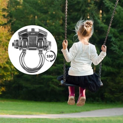 2 Heavy Duty Swing Hangers Stainless Steel 304 Anti-Rust, 2000 lb Capacity 180° Swing, Playground Porch Yoga Seat Trapeze Wooden Sets Indoor Outdoor