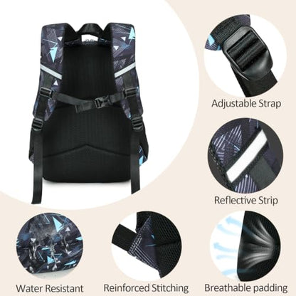 abshoo Lightweight Kids Backpack For School Boys Bookbag Kindergarten Elementary School Bags (Geometry Black-B) - color: Geometry Black-b