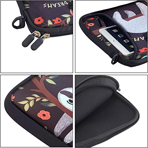 RICHEN 9.7 10 10.1 10.2 inches Messenger Bag Carrying Case with Handle Accessory Pocket Fits 7 to 10-Inch Laptops/Notebook/ebooks/Kids Pad (7-10.2 inch, Sloth) - color: Disc, size: 7-10.2 inch
