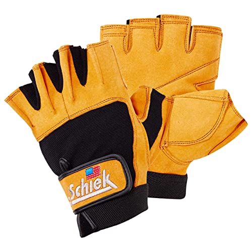 Schiek Sport Model 415 Power Lifting Fingerless Glove - Long Lasting Weight Lifting Grip Gloves - size: Small