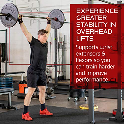 Dark Iron Fitness Wrist Straps for Weightlifting, Heavy Duty Gripping Suede Leather Bands for Men & Women, Support Wraps Gloves Alternative for Power Lifting Weight Strength Training Workouts - size: 22 inches long