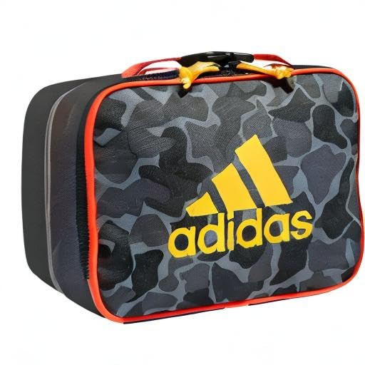 adidas Foundation Insulated Lunch Bag for men and women - color: Nomad Camo Grey/Solar Gold/Solar Red