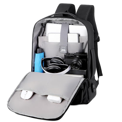 Kamlui Laptop Backpack for Men 17.3 inch Travel Computer Bag - color: Black280