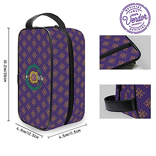 Bad Bananas Omega Psi Phi Fraternity Paraphernalia - Official Vendor - Travel Toiletry Bag - Dopp Kit - Fleur