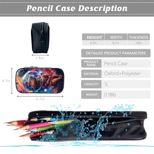 Kids Backpack School Bookbag 16inch Schoolbag With Lunch Box Bag And Pencil Case Set For Boys Girls - color: Capybara