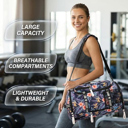 Gym Duffle Bag Backpack,4‑Way Waterproof with Shoe Compartment Travel Laptop - color: Orange
