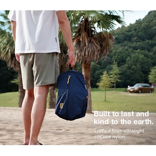 Ultralight Travel Shoe Bag 10L, Fits 2 Pairs Shoes, Large Water-Resistant Packing Cube.