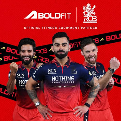 Boldfit heavy resistance band workout exercise and stretching pull up bands home exercise bands for gym men women resistance bands bands - style: Red Black Purple - (Heavy)