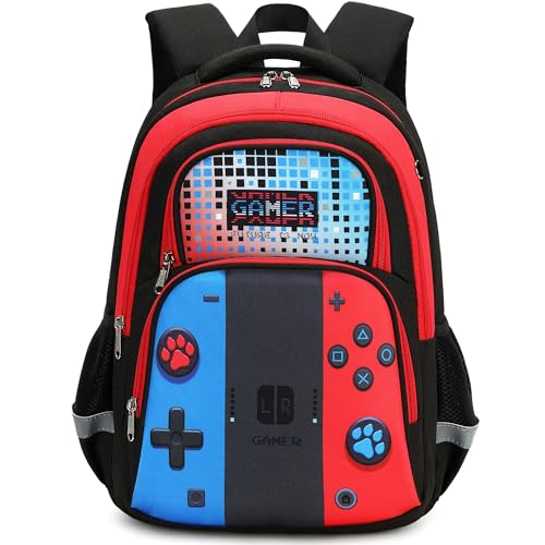 abshoo Cute Game School Backpack For Boys Elementary Kindergarten Kids School Bag (Gamer Black) - color: Gamer Black