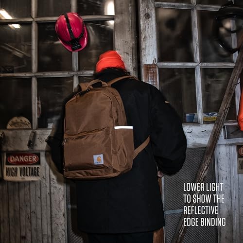 Carhartt 21L Classic Laptop Backpack, Water-Resistant Pack W/ 15" Laptop Sleeve and Organizational Compartments, Mossy Oak Bottomlands - color: Mossy Oak Bottomlands, size: One Size
