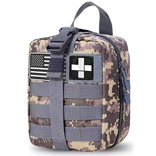 Molle First aid Kit pouch Empty ifak bag EMT Tactical Pouch for Med Rescue - color: ACU
