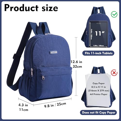 AOTIAN Lightweight Small Hiking Backpack for Women - Durable Water-Resistant Daypack for Travel, Camping & Outdoor Adventures - color: Blue-small