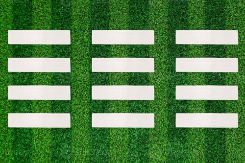 Sports Flat Rectangular Markers for Training (Sets of 8, 12 and 16) Training Equipment for Coaches of Soccer, Football, Basketball, Baseball, Lacrosse and More!