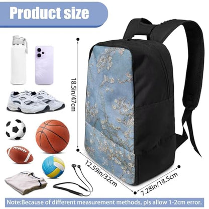 Basketball Backpack With Separate Ball Compartment And Shoes Fit Basketball Volleyball Football - color: Almond Blossom Blue