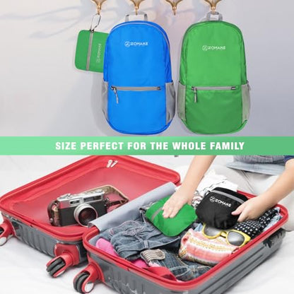 ZOMAKE Ultra Lightweight Hiking Backpack 20L, Packable Small Backpacks Water Resistant Daypack for Women Men(Grass Green) - color: Grass Green