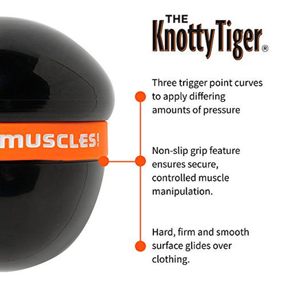 Tiger Tail Knotty Tiger Knot Buster Massage Ball Tool Delivers Elbow Deep Pressure Relieving Hands Fingers Thumbs from Fatigue - size: Knotty Tiger
