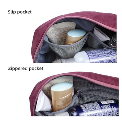 Travel Toiletry Bag 5L, Compact Travel Organizer with Waterproof TPU Wet/Dry Compartment - color: Valkyrie Red, size: 5L