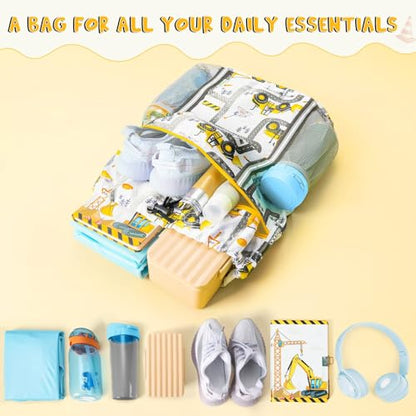 WAWSAM Kids Gym Drawstring Backpack String Bag, Truck Sports Gym Bag for Kids Boys Waterproof Swimming Beach String Cinch Backpack with Two Water Bottle Pocket - color: Truck