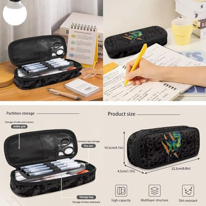 Talayituse Dinosaur Paint Splatter Print 6 Pack Backpack for Kids Boys School Bag Set with Lunch Box Pencil Case Water Bottle Sleeve Bookmark & Keychain Primary Middle Schoolbag Bookbag - color: Dinosaur Paint Splatter