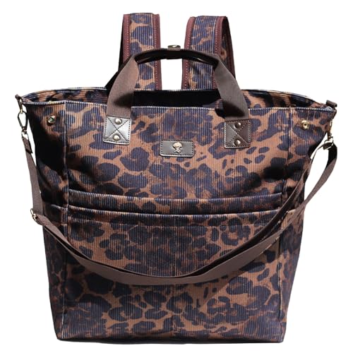 Diaper Backpack Totepack Crossbody 3 in 1 Laptop Tote with Insulated Pocket - color: Multicolor