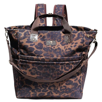 Diaper Backpack Totepack Crossbody 3 in 1 Laptop Tote with Insulated Pocket - color: Multicolor