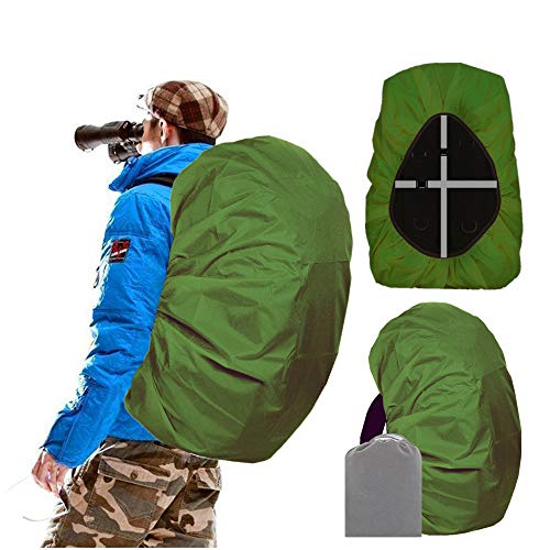 Joy Walker Waterproof Backpack Rain Cover, 12000mm Ultra-Waterproof, Upgraded Ultra-Strong Multilayers, Antislip Buckle Strap - color: Military Green, size: Small (for 15-25L backpack)
