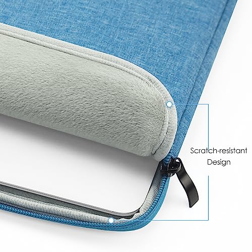 ProElife 15-Inch Laptop Sleeve Case for 2024 2023 MacBook Air 15 inch with Apple M3 M2 Chip Accessory Traveling Carrying Simple Case Water-Resistant Bag Cover for MacBook Air 15'' M3 M2 (Light Blue) - color: Light Blue