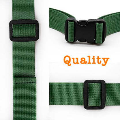 Backpack Chest Strap, Universal Add on Adjustable Sternum Strap, Chest Belt Replacement, with Heavy Duty Quick Release Buckle Clip, for Travel, Hiking, Camping, School - color: Sage Green