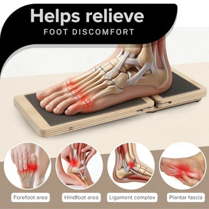 Ankle Board Set – Ankle Strengthening Equipment & Foot Balance Board – Wooden Ankle Rehab Trainer with 8-Week Guide and 10 Videos