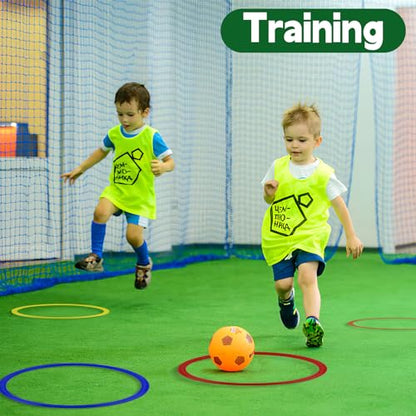 Mototo 24/30/48/96 Pack Agility Rings 15 Inch Speed Training Hopscotch Rings Plastic Circle Jumping Hoops Agility Hurdles for Athlete Exercise Soccer Football Gymnastics Games Practice Footwork - style: 48 Pack