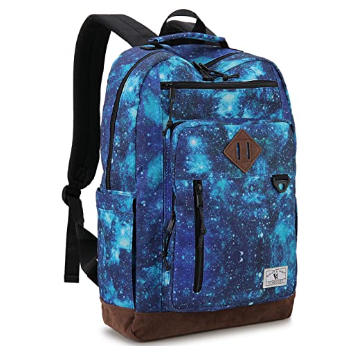VX VONXURY Backpack for Men Women,Lightweight 15.6in Bookbag with Mulitiple Pockets,Water Resistant Travel Laptop Backpack - color: Medium-galaxy Blue, size: For 15.6in Laptop