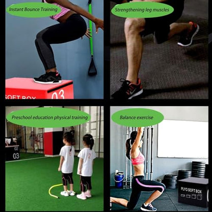 Jumping Training Box Soft Foam Enhanced Box Jumping Set Stackable Box for Home and Gym Can Be Provided Separately Or in Full - size: 90*75*45cm