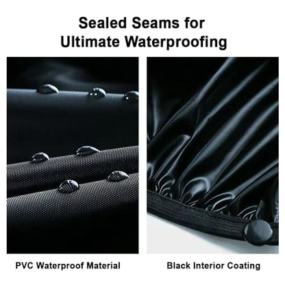High Waterproof Rain Boot Covers, Heavy Duty Reusable Shoe Covers for Rain Snow Mud, Anti Slip Elastic Overshoes for Outdoor Cycling Walking - size: X-Large