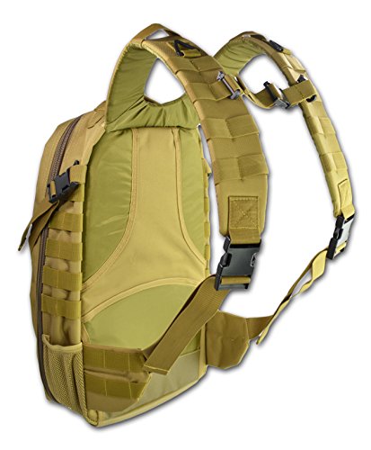 Lightning X Premium Tactical Medic Backpack w/Modular Pouches & Hydration Port (Desert Tan) Large - color: Desert Tan
