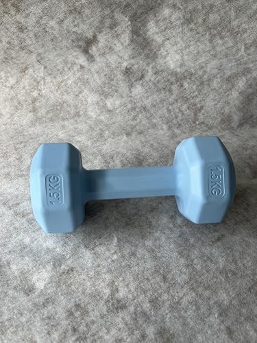 Frsxivy Dumbbells with Neoprene Coating, Hexagonal Home Fitness Equipment, 3LB Anti-Roll, Anti-Slip