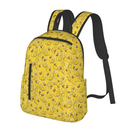 Stylish Daily Shoulder Backpack Cartoon Animal Duck Yellow Rubber Ducks, Practical Multi-scene Daypack for Road Trip Picnic Walking Men Women - color: Picture (221)