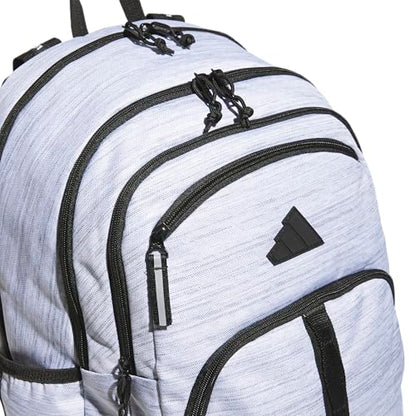 adidas Prime 7 Backpack for Laptop, School and Travel, 37L - color: Two Tone White/Black