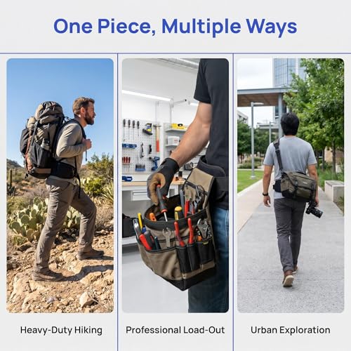 Yiju Hiking Backpack Waist Belt, Outdoor Hip Belt Sturdy Support Lightweight Portable for Travel Backpack Hiking Backpack Hydration Backpack Daypack and Camping