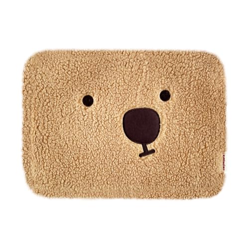 Pluffy HACHAN Laptop Pouch [13 inch/15 inch/17 inch] Cute Fluffy Laptop Pouch Case Sleeve for Women (Brown, 15 inch) - color: Brown, size: 15 inch