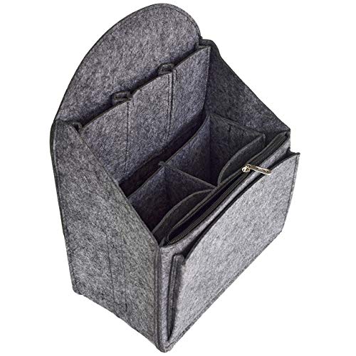 VANCORE Felt Backpack Organizer Insert for Rucksack Handbag Shoulder Bag (Dark Gray,Small) - color: Dark Gray, size: Small