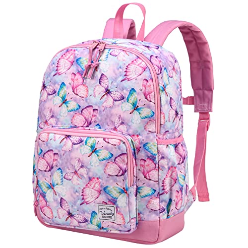 VASCHY Kids backpacks, Cute Lightweight Water Resistant Preschool Backpack for Boys and Girls Chest Strap | Cute - color: Butterflies, size: Small (4-6 Yrs) - 15'' H