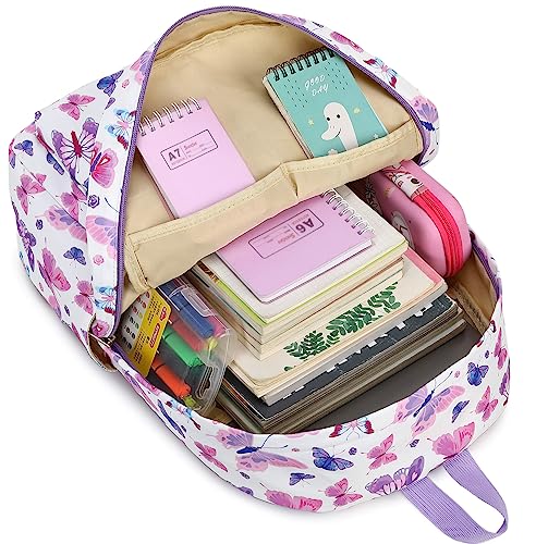 CAMTOP Preschool Backpack for Kids Girls Butterfly Toddler Backpacks Kindergarten School Bookbags(Age 3-8, Colorful Butterfly) - color: Green Butterfly28