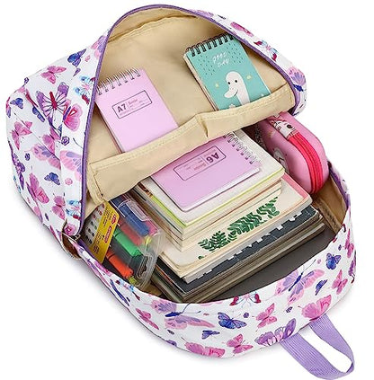 CAMTOP Preschool Backpack for Kids Girls Butterfly Toddler Backpacks Kindergarten School Bookbags(Age 3-8, Colorful Butterfly) - color: Green Butterfly28