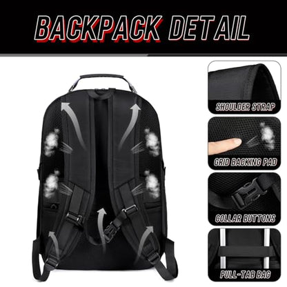 Z-MGKISS 18.4 Large Travel Backpack, USB Computer Bagpack Fits 18.4 Inch Laptop, Business Backpack for Men, TSA Flight Approved, Laptop Backpacks, Red - color: Red
