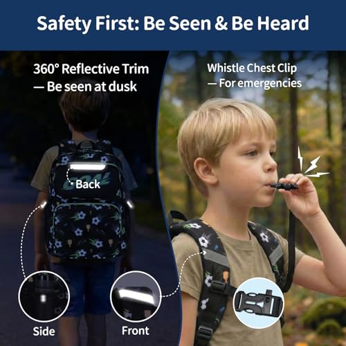 Kids Backpack for Boys - 17 Inch Insulated School Bag Ages 8-10 | Elementary Backpack for Grades 3-5, Fits Binder Laptop, Insulated Pocket, Reflective Strips, S-Curve Straps, Black Soccer - color: Black Football