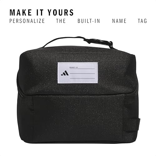 adidas Kids Affiliate Lunch Bag – Insulated Lunchbox for Girls and Boys, 6L - color: Black/White