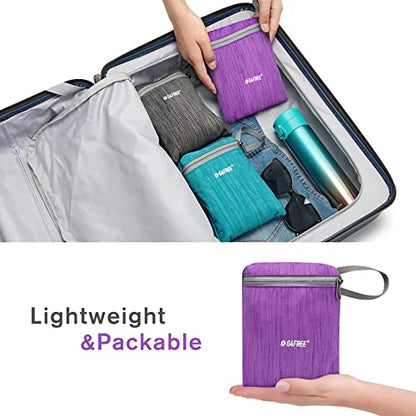 G4Free 10L/15L Hiking Backpack Lightweight Packable Hiking Daypack Small Travel Outdoor Foldable Shoulder Bag - color: Purple, size: 10L