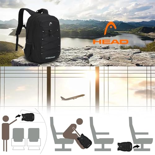 HEAD 30L Waterproof Drone String Travel Backpack for Men, Lightweight Laptop Backpack Fits 15.6 inch Notebook, Casual Daypack Carry On Backpack for College/Gym/Outdoor/Daily Use/Commute, TSA Friendly - color: Khaki