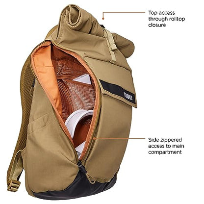 Thule Paramount 24L Backpack - Commuter Backpack with Padded Laptop Sleeve - Fits 16" laptops and 12" Tablets - Thoughtful Layout and Organization - color: Nutria, size: 24L
